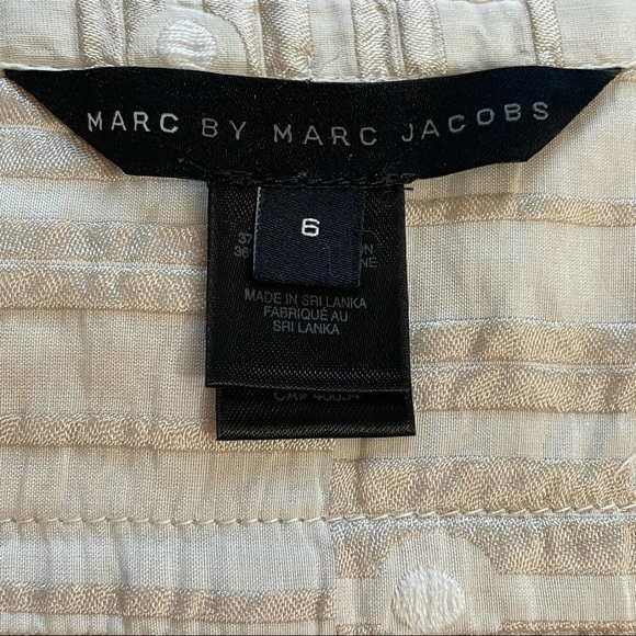 Marc by Marc Jacobs Cream Dress with gold buttons - Picture 8 of 13